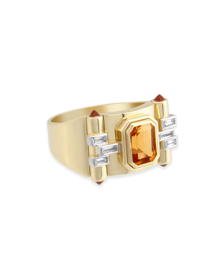 Greta Petit Citrine Yüzük
