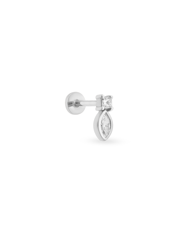 Duo Square Marquise Piercing