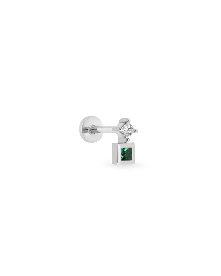 Duo Square Gem Piercing