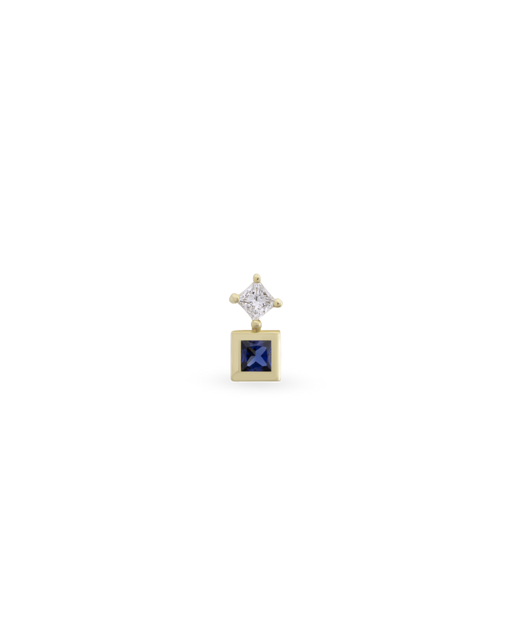 Duo Square Gem Piercing
