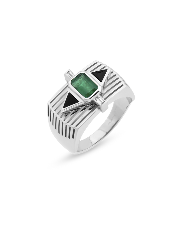 Chiara Tria Emerald Yüzük