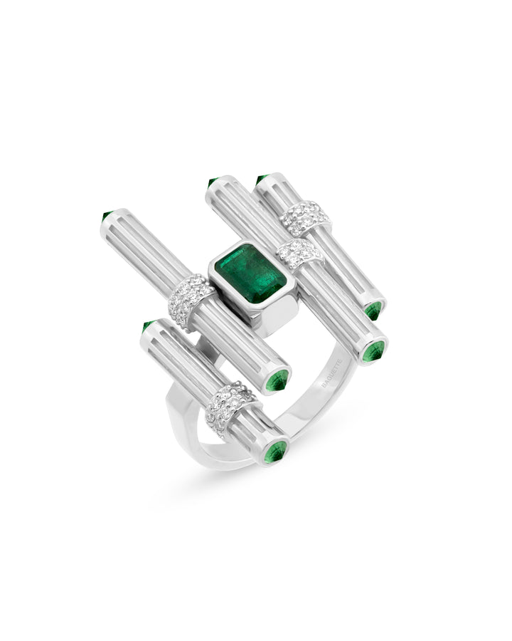 Gloria Ligna Emerald Yüzük