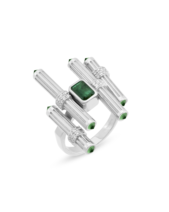 Gloria Ligna Emerald Yüzük