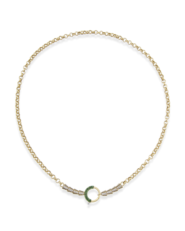 Baguette Chain Arrow Zincir Kolye