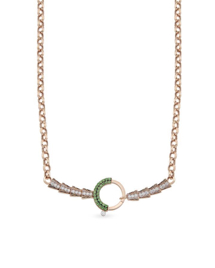 Baguette Chain Arrow Zincir Kolye