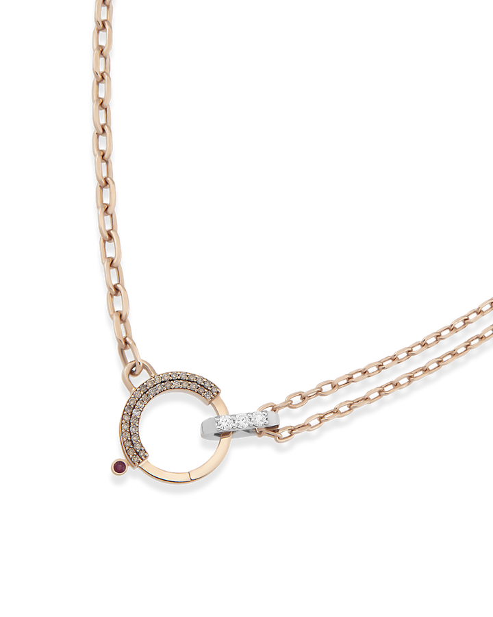 Baguette Chain Bond Zincir Kolye