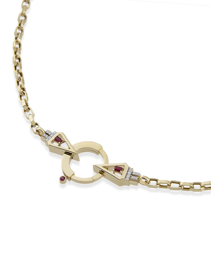 Baguette Chain Tria Core Zincir Kolye