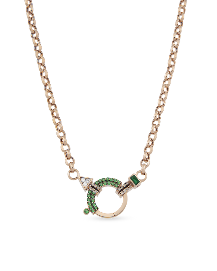 Baguette Chain Gem Zincir Kolye