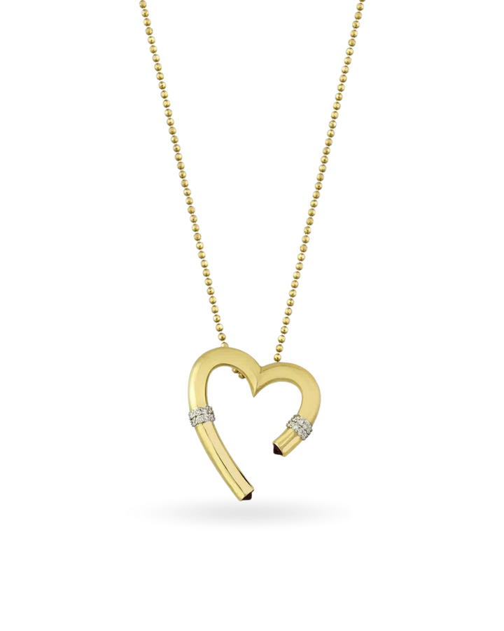 Alphabet Heart Kolye