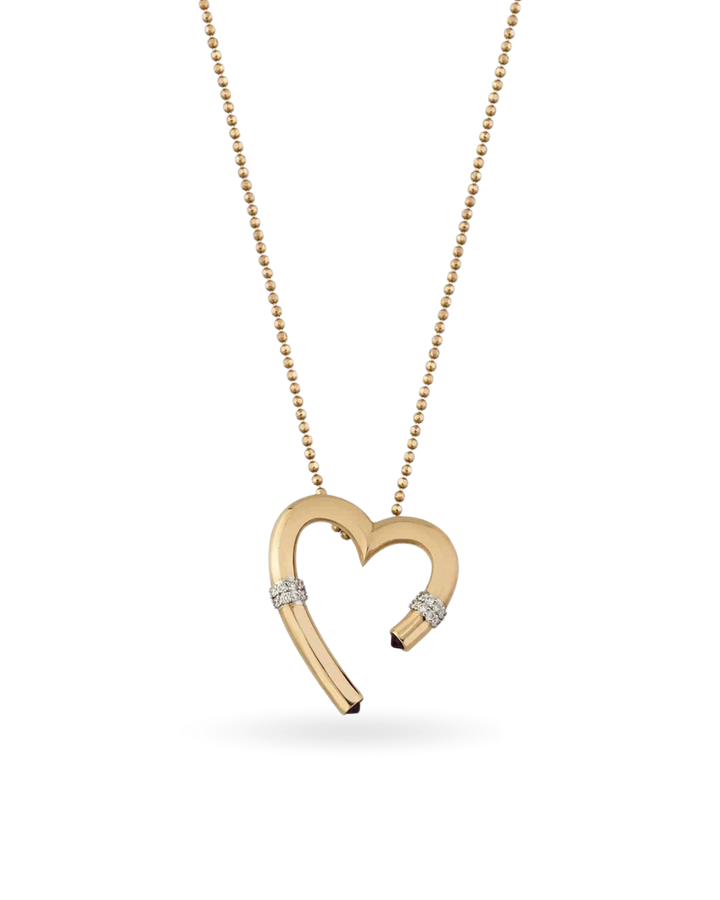 Alphabet Heart Kolye