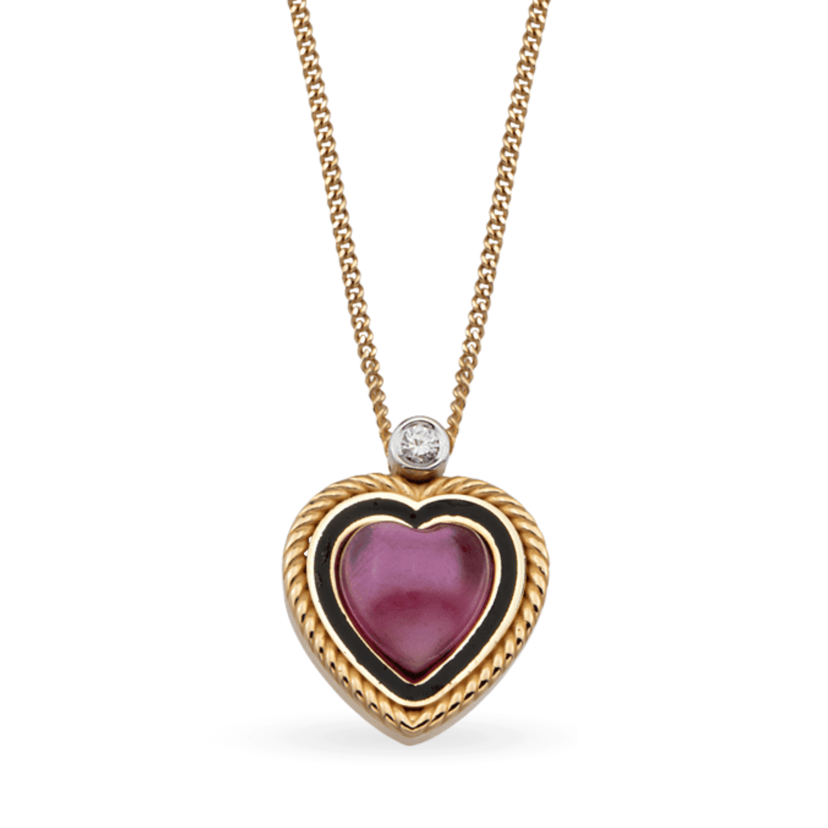 Lollie Heart Pink Kolye
