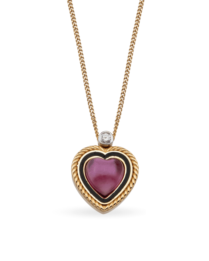 Lollie Heart Pink Kolye