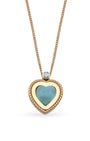 Lollie Heart Blue Kolye
