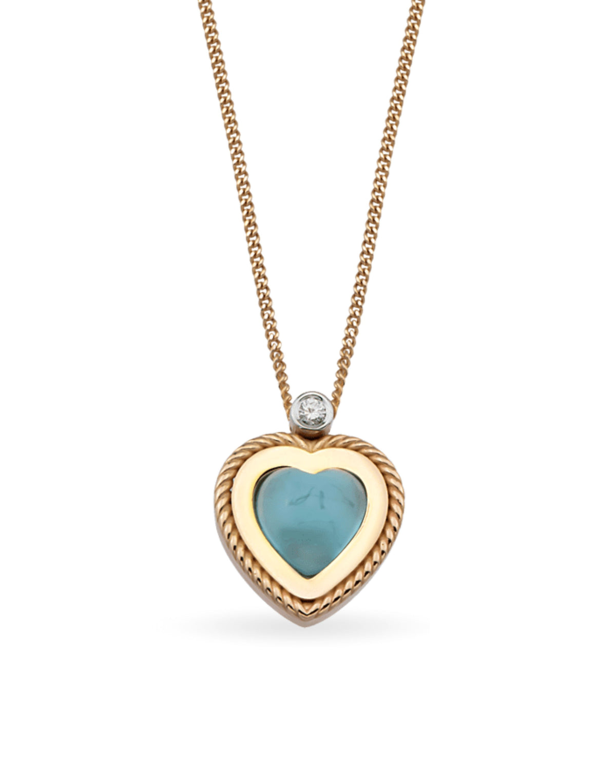 Lollie Heart Blue Kolye