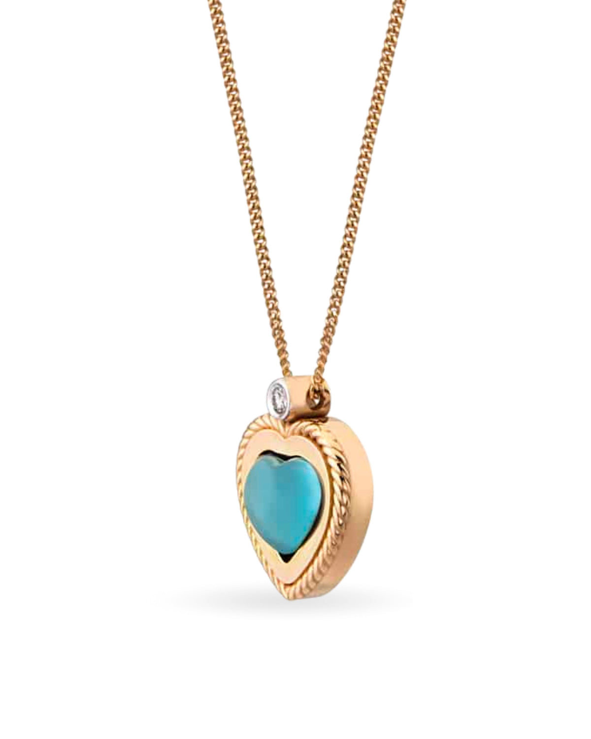 Lollie Heart Blue Kolye