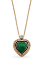 Lollie Heart Green Kolye