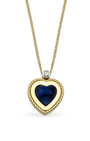 Lollie Heart Navy Kolye