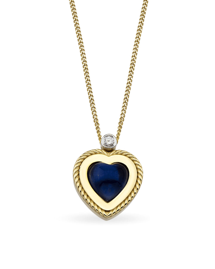 Lollie Heart Navy Kolye