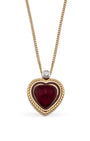 Lollie Heart Burgundy Kolye