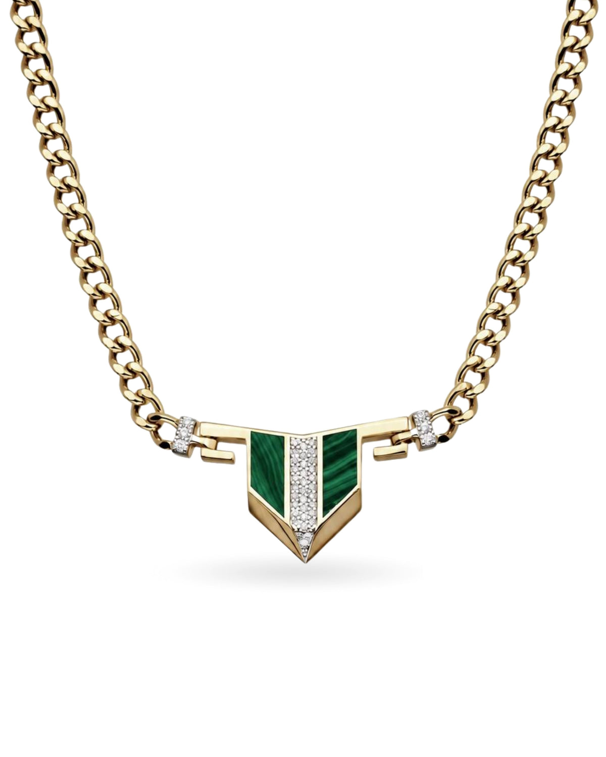 Dera Bold Malachite Kolye