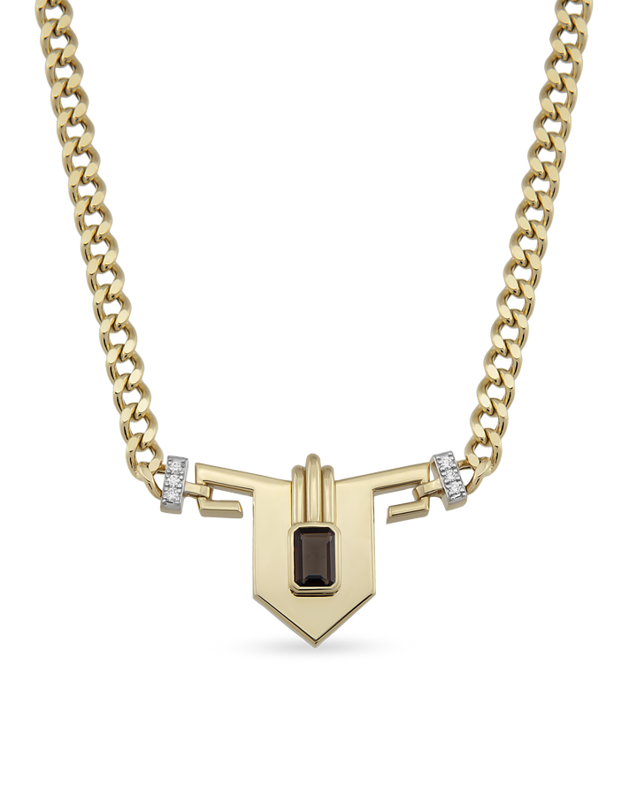 Steff Smoky Topaz Kolye