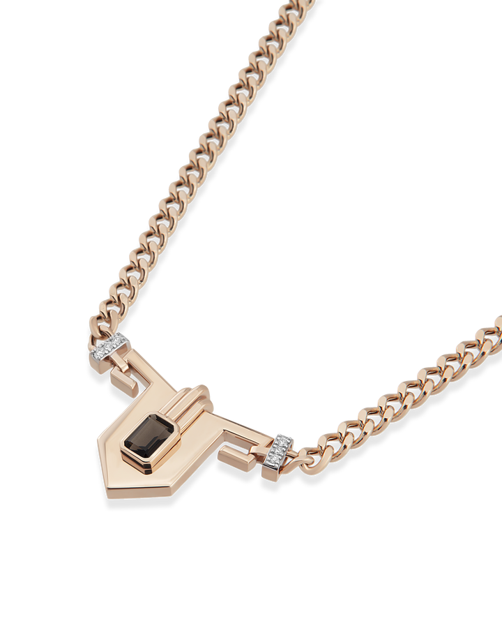Steff Smoky Topaz Kolye