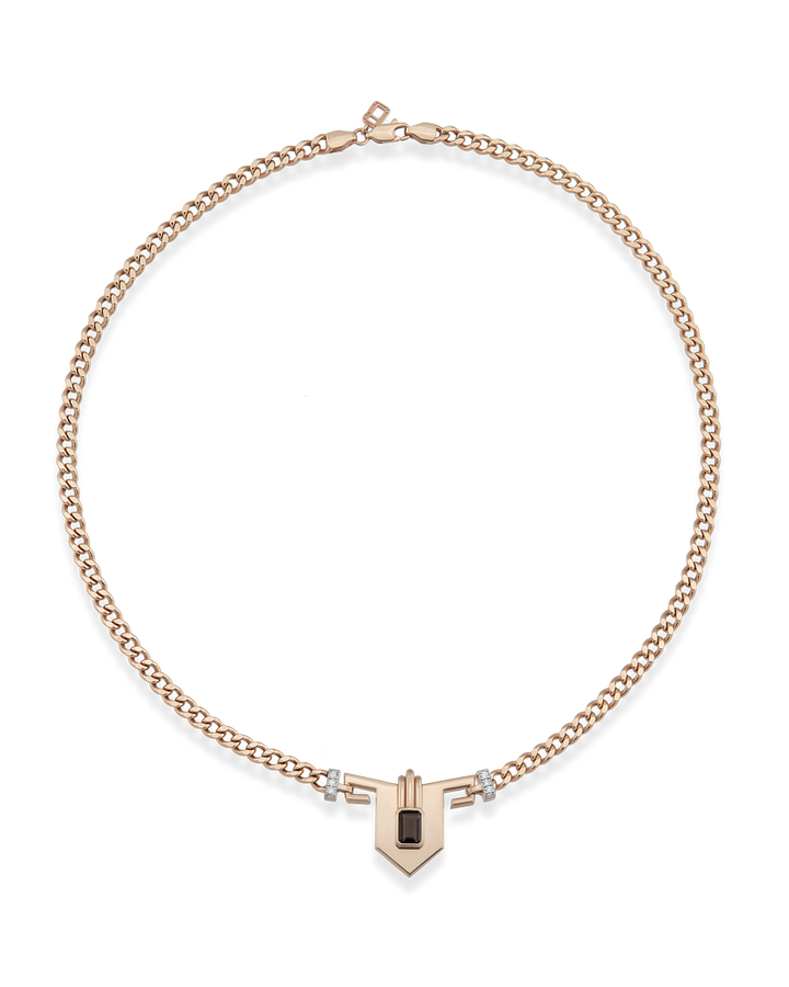 Steff Smoky Topaz Kolye