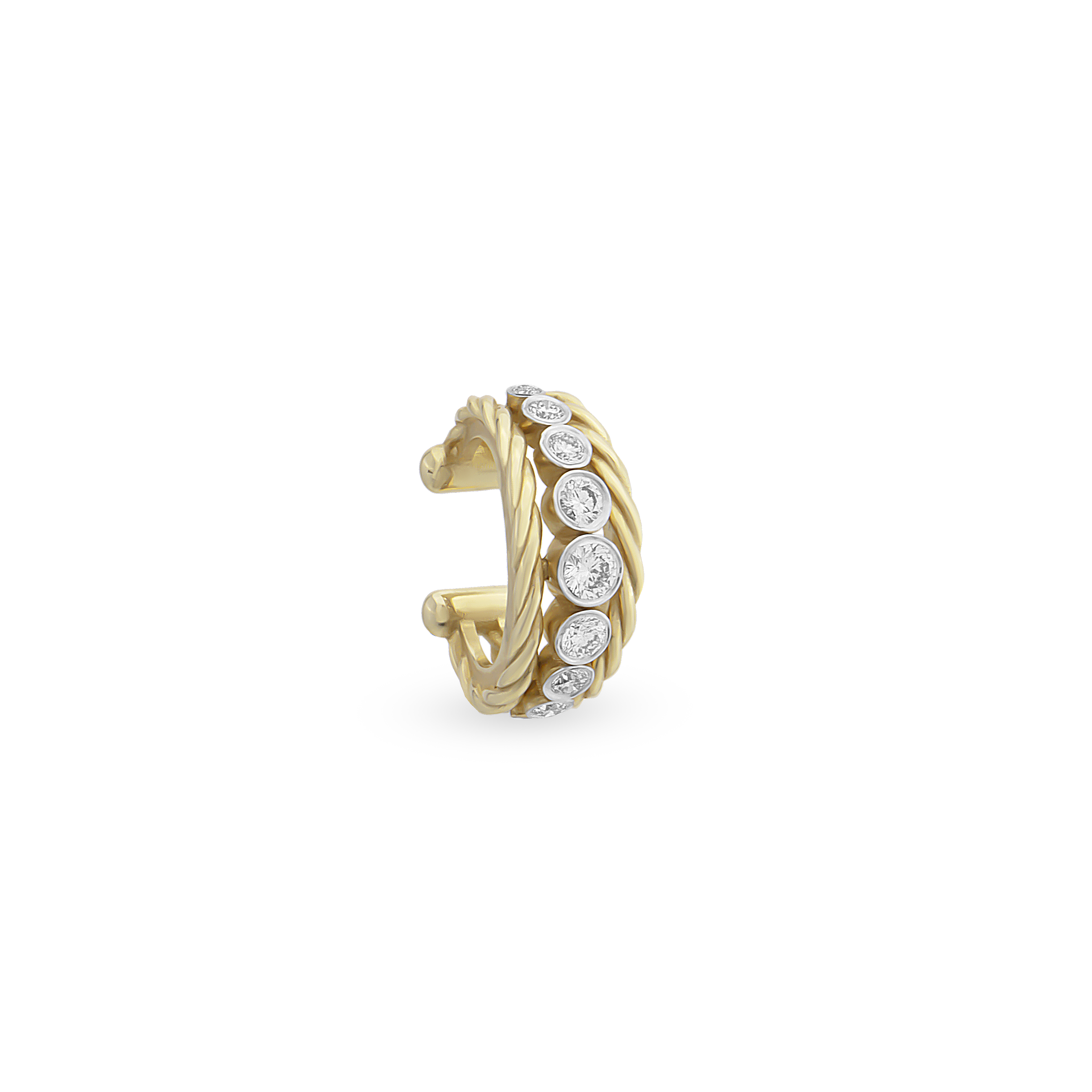 Diamond Twist Cuff Küpe