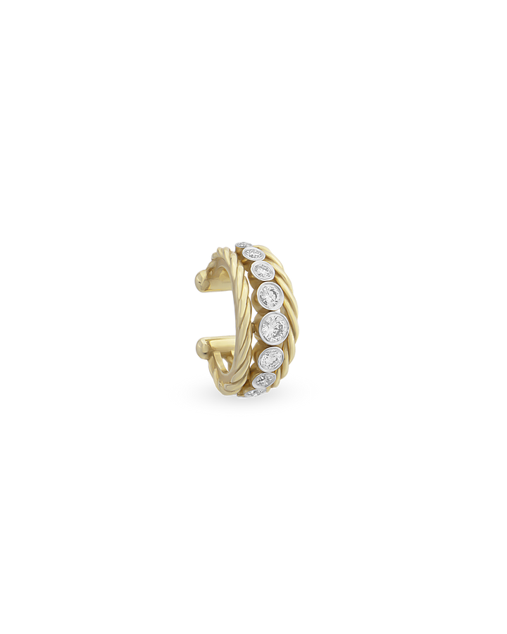 Diamond Twist Cuff Küpe
