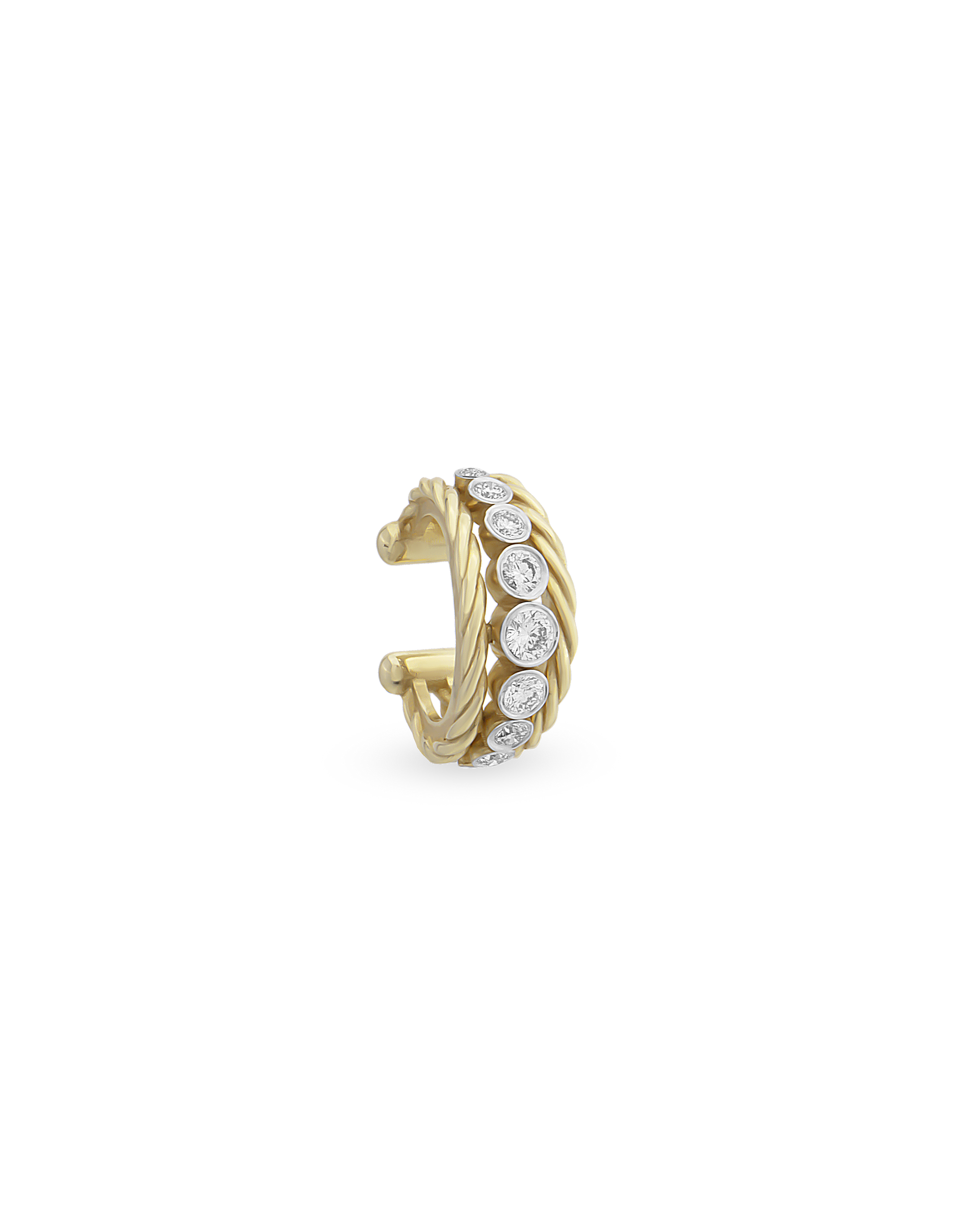 Diamond Twist Cuff Küpe
