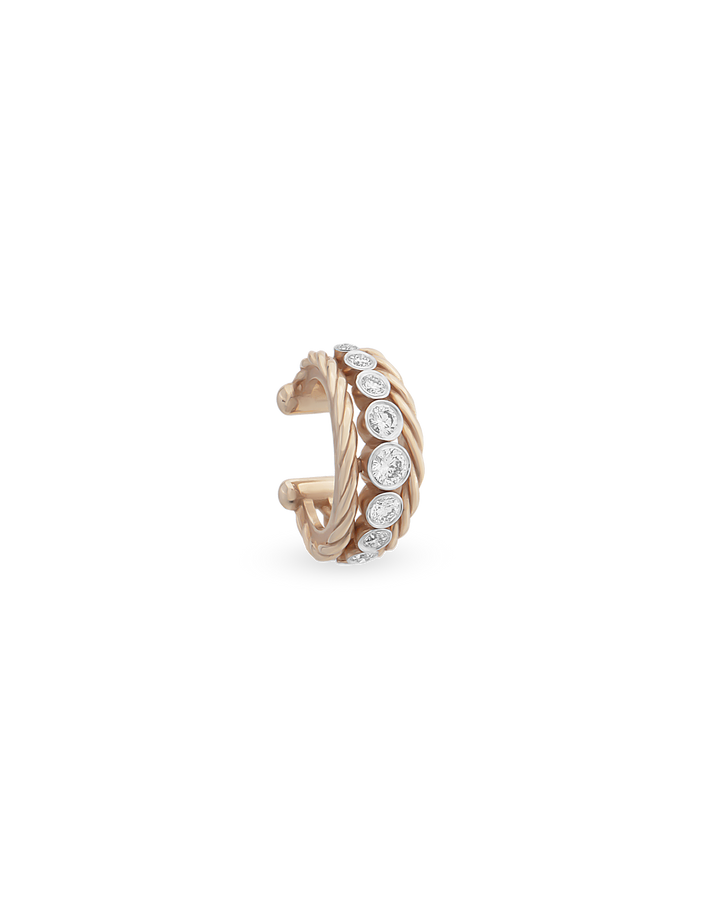 Diamond Twist Cuff Küpe