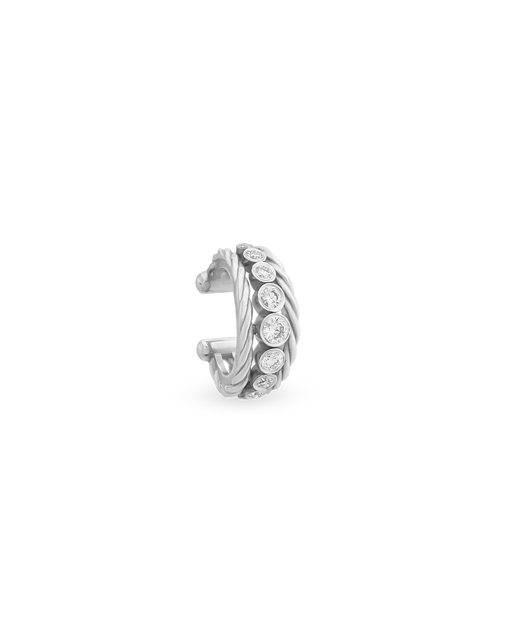 Diamond Twist Cuff Küpe