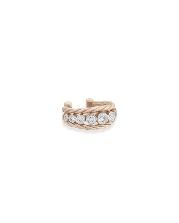Diamond Twist Cuff Küpe