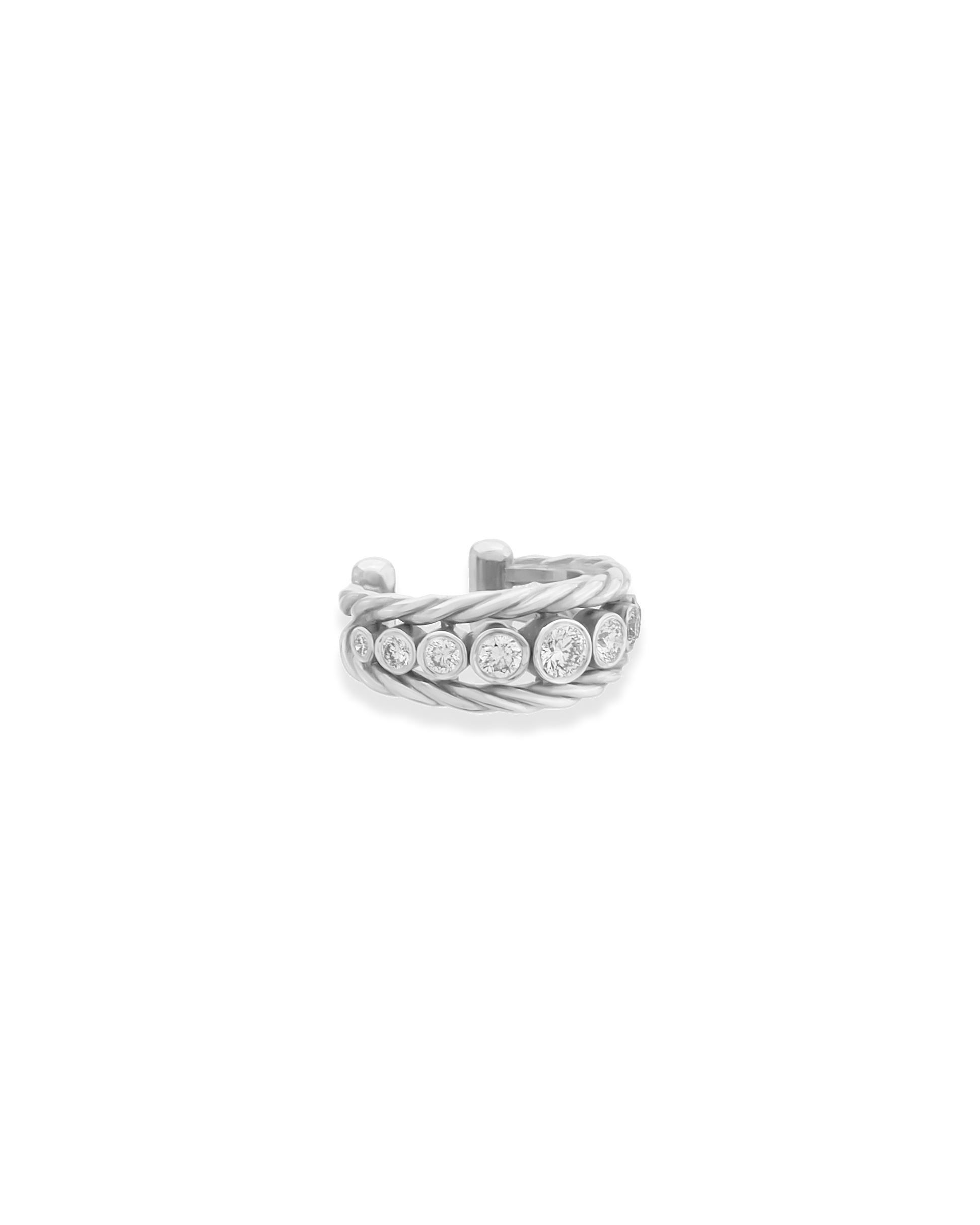 Diamond Twist Cuff Küpe