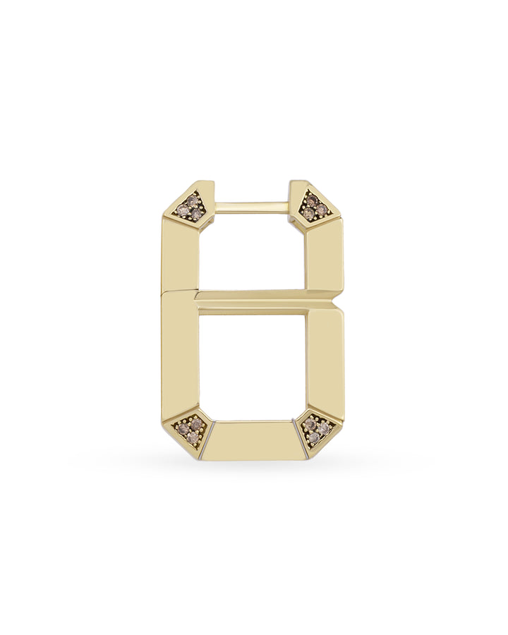 Baguette Monogram Tekli Küpe