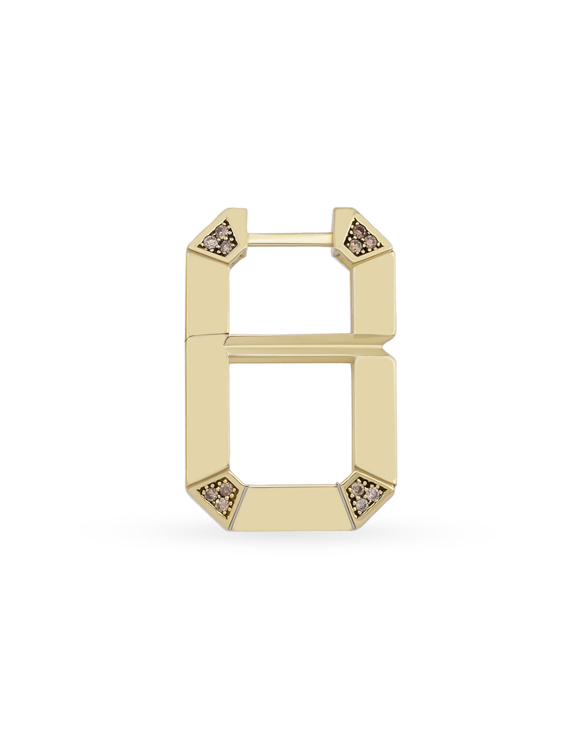 Baguette Monogram Tekli Küpe