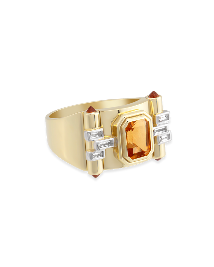 Greta Petit Citrine Yüzük