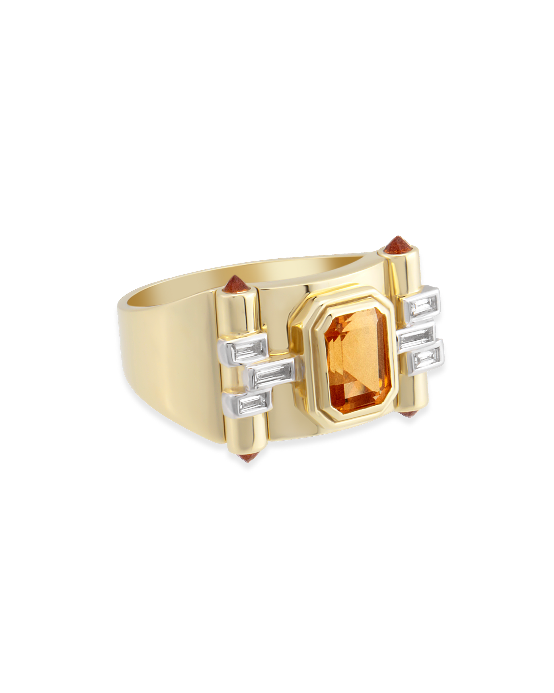 Greta Petit Citrine Yüzük