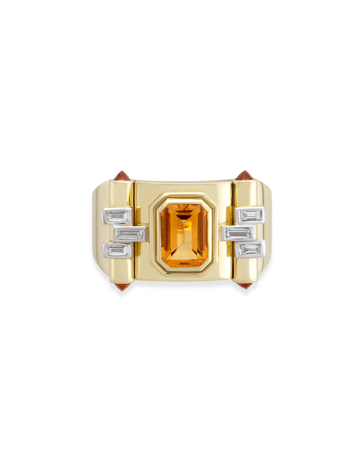 Greta Petit Citrine Yüzük