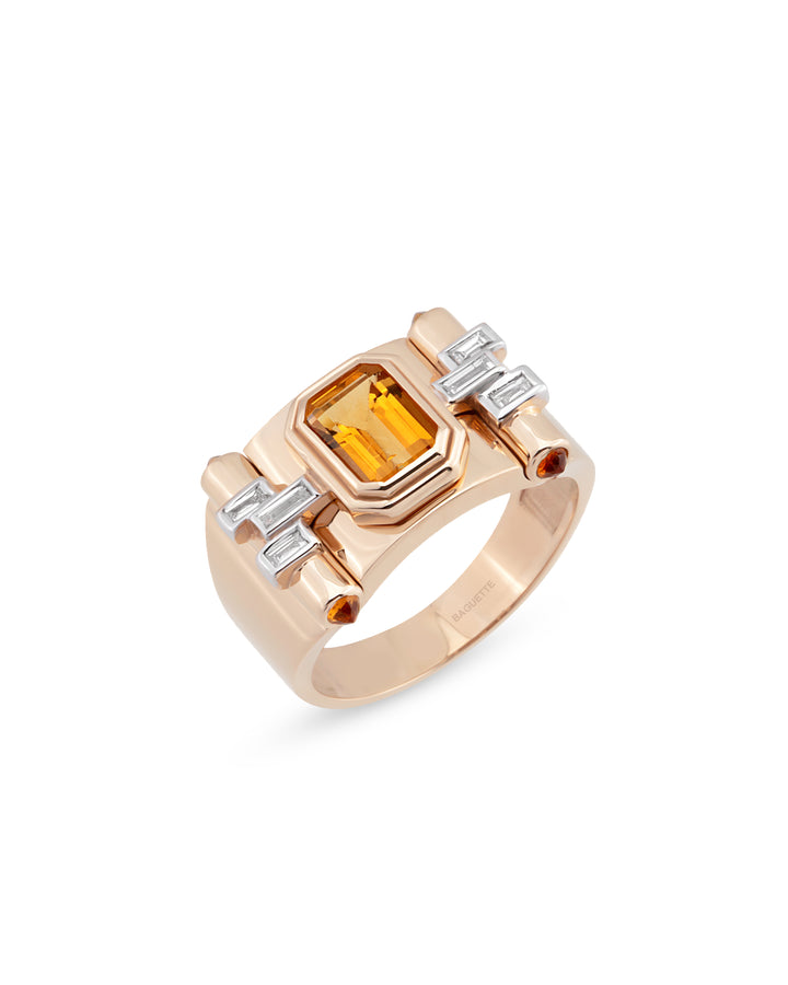 Greta Petit Citrine Yüzük