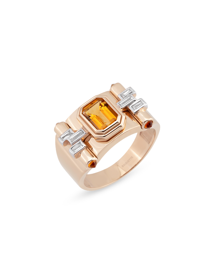 Greta Petit Citrine Yüzük