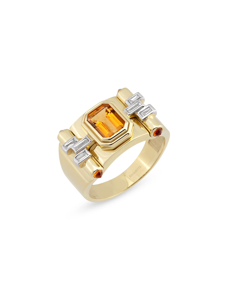 Greta Petit Citrine Yüzük