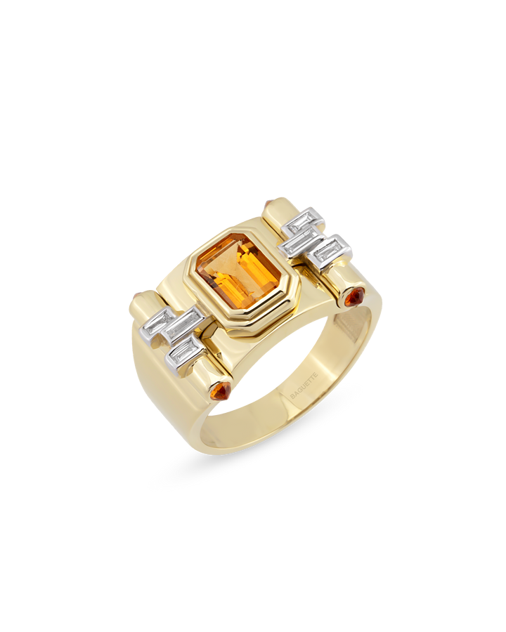 Greta Petit Citrine Yüzük