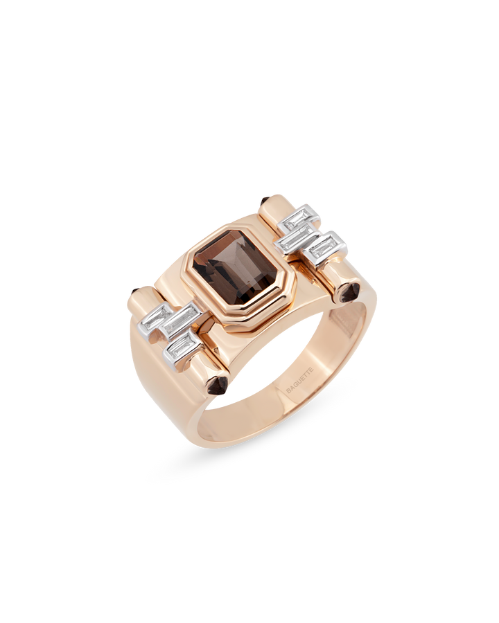 Greta Petit Smoky Topaz Yüzük