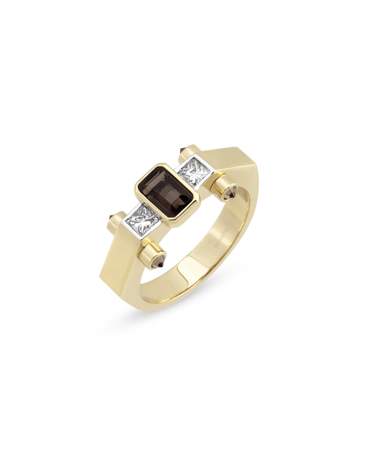 Janet Nova Smoky Topaz Yüzük