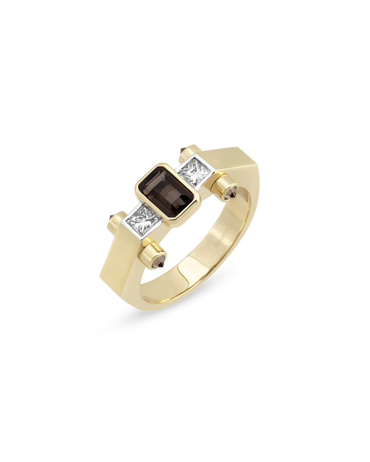 Janet Nova Smoky Topaz Yüzük