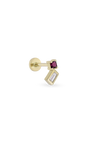 Duo Square Gem Baguette Piercing