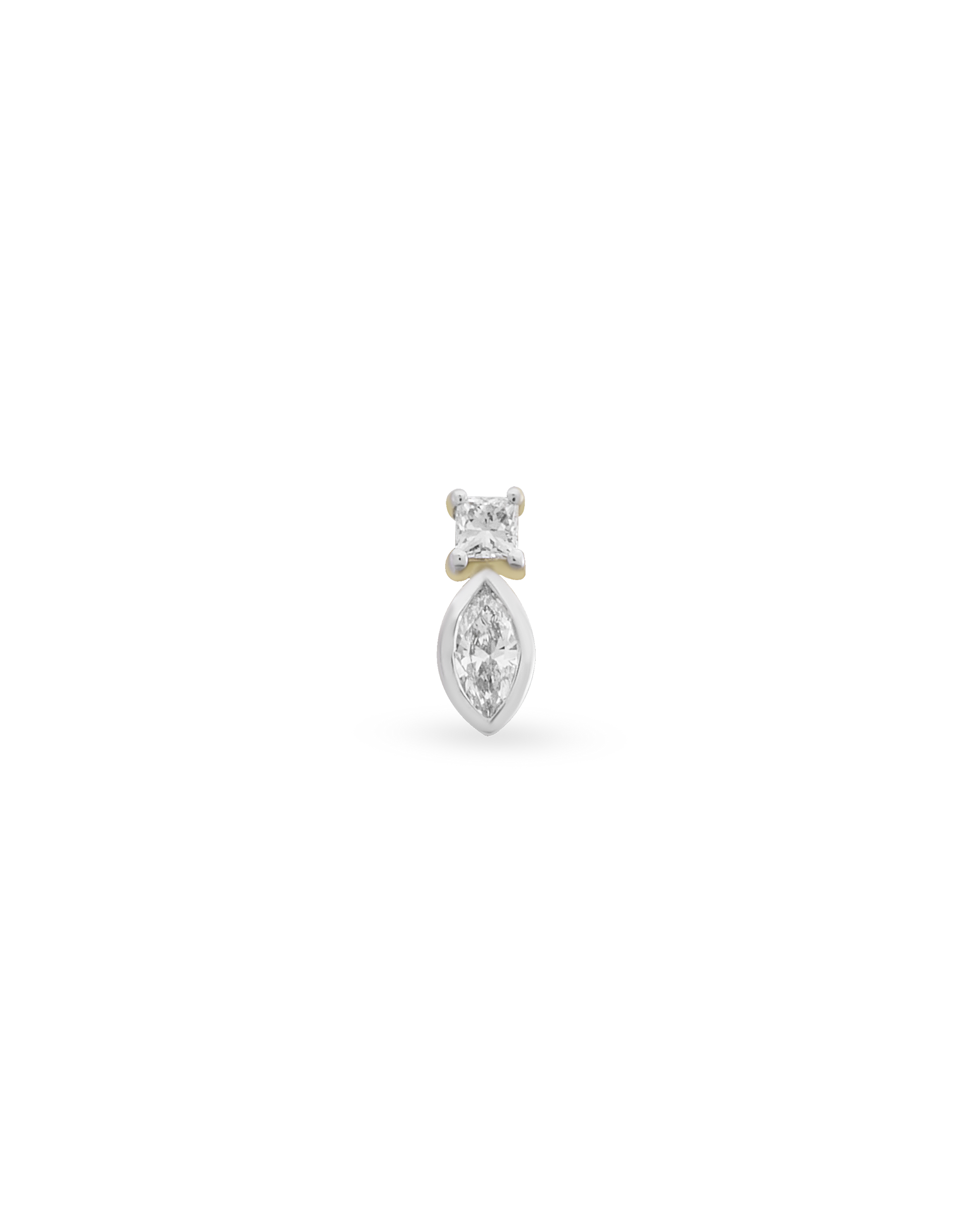 Duo Square Marquise Piercing