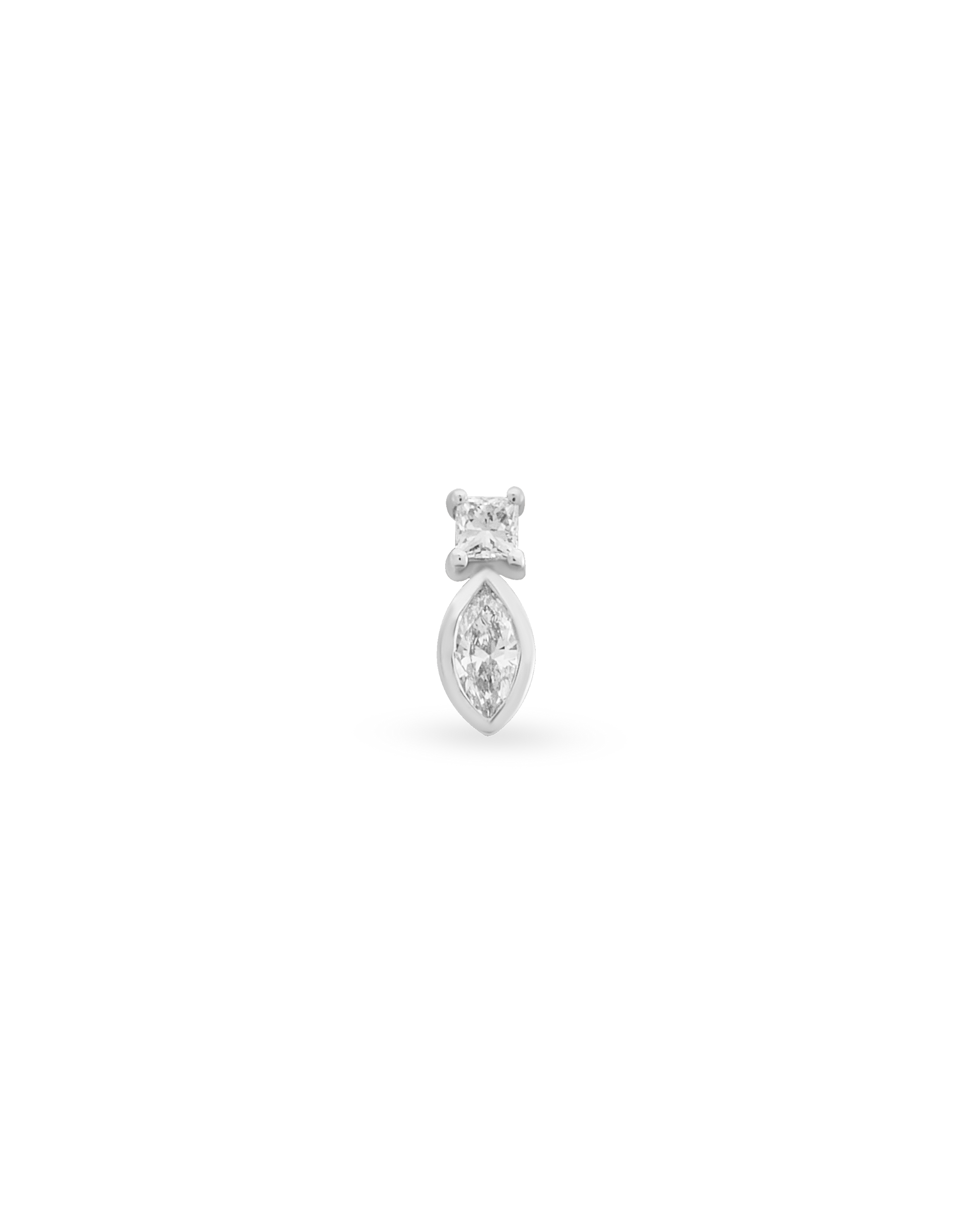 Duo Square Marquise Piercing