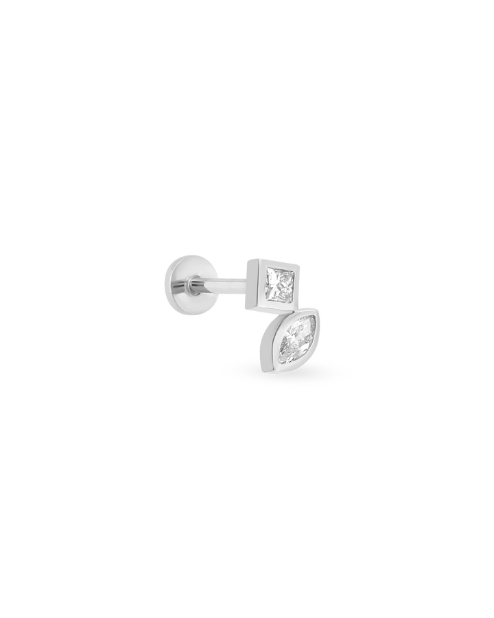 Duo Bold Square Marquise Piercing